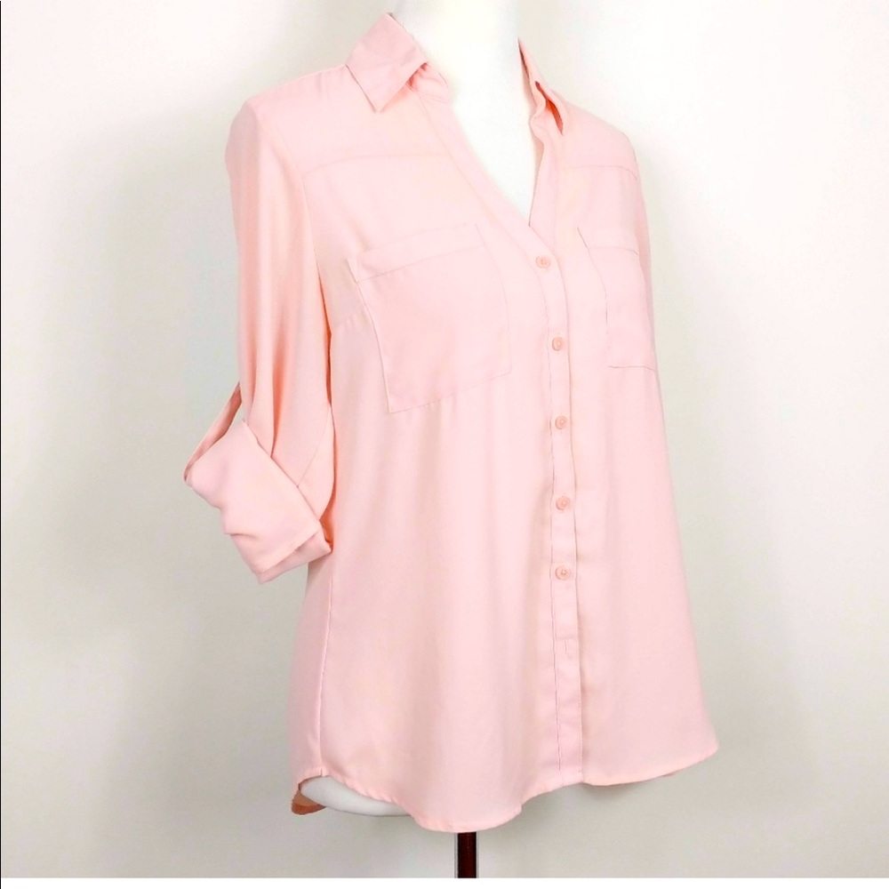 Express Portofino Blouse- light pink
